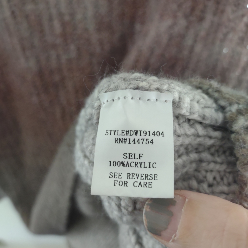 Davi & Dani Cozy Pullover Sparkly Sweater Medium Ombre Dolman Sleeve Warm Boho - Picture 4 of 6